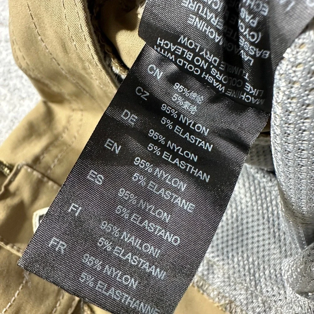 KUHL Hiking Pants 32x30 Tan Khaki Outdoor Tactical Cargo Articulated Knee Flaws